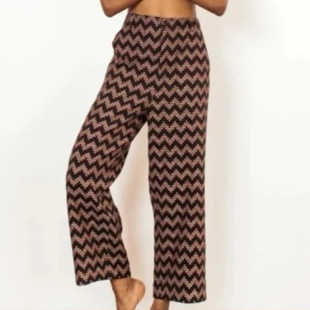 Ace & Jig Signal Pant in black herringbone